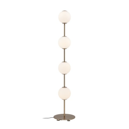 Lampadar alămiu LED cu intensitate reglabilă cu abajur din sticlă (înălțime 128 cm) Audrey Floor – UMAGE