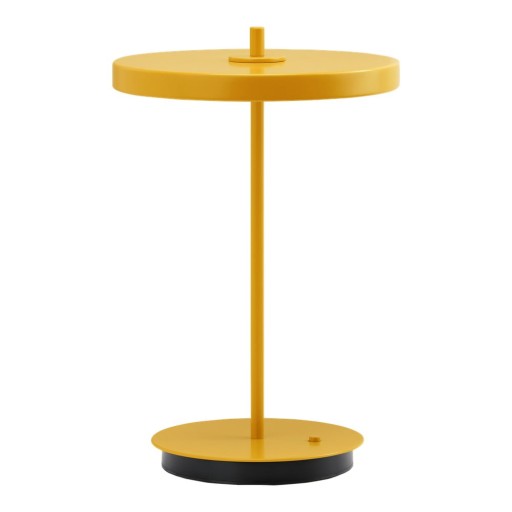 Veioză galbenă LED din metal cu abajur din metal (înălțime 31 cm) Asteria Move – UMAGE