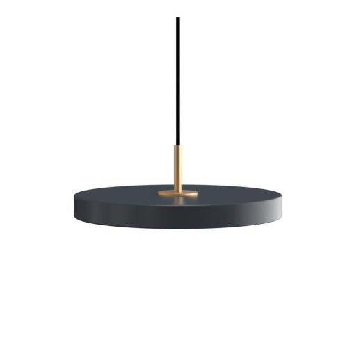 Lustră gri antracit LED cu intensitate reglabilă din metal cu abajur din metal ø 31 cm Asteria Plus – UMAGE