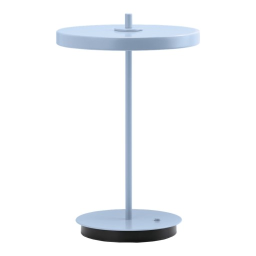 Veioză albastru-deschis LED din metal cu abajur din metal (înălțime 31 cm) Asteria Move – UMAGE