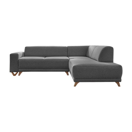 Colțar gri extensibil/cu spațiu de depozitare (cu colț pe partea dreaptă/în formă de ”L”) Classy Sophie – Miuform
