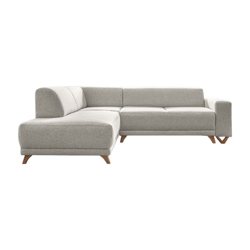 Colțar bej extensibil/cu spațiu de depozitare (cu colț pe partea stângă/în formă de ”L”) Classy Sophie – Miuform
