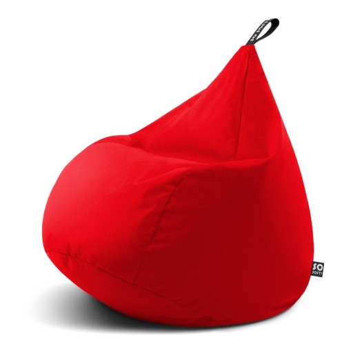 Fotoliu bean bag roșu Drop L – So Soft?