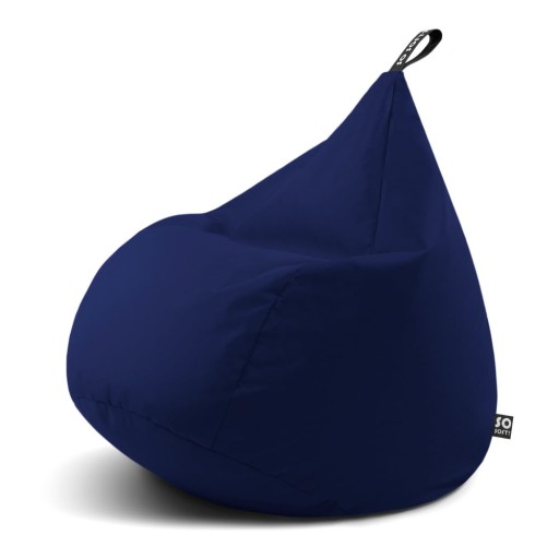 Fotoliu bean bag albastru închis Drop L – So Soft?