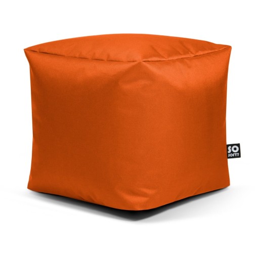Fotoliu puf pentru copii portocaliu Cube M – So Soft?