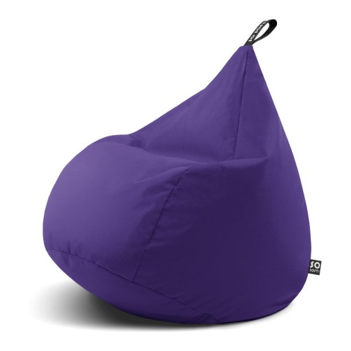 Fotoliu puf pentru copii mov Drop M – So Soft?