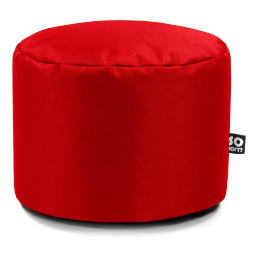 Fotoliu puf pentru copii roșu Dot M – So Soft?