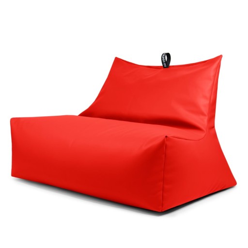 Fotoliu bean bag roșu cu tapițerie din imitație de piele Icy Sofa – So Soft?