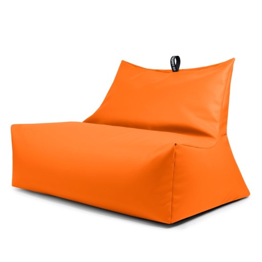 Fotoliu bean bag portocaliu cu tapițerie din imitație de piele Icy Sofa – So Soft?