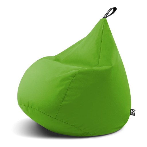Fotoliu bean bag verde Drop XL – So Soft?