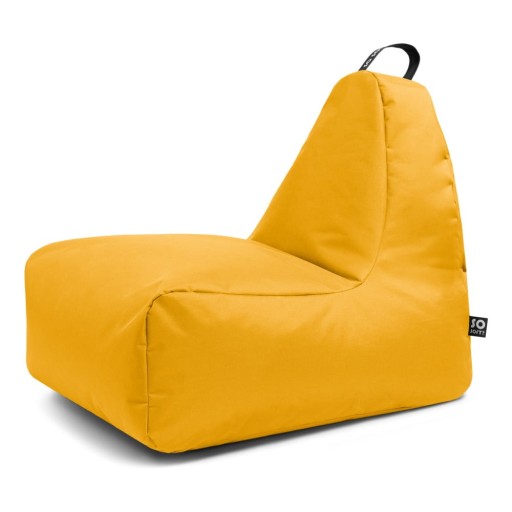 Fotoliu puf pentru copii galben Chill M – So Soft?