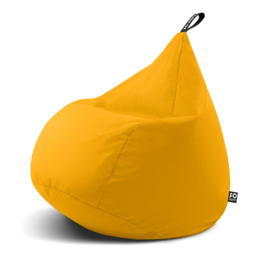 Fotoliu bean bag galben Drop XL – So Soft?