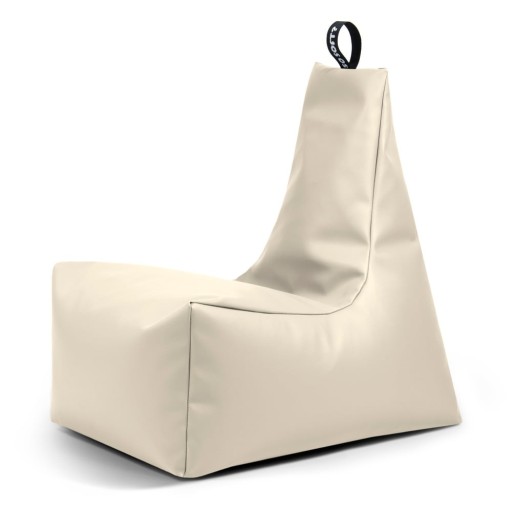 Fotoliu bean bag bej cu tapițerie din imitație de piele Icy XL – So Soft?