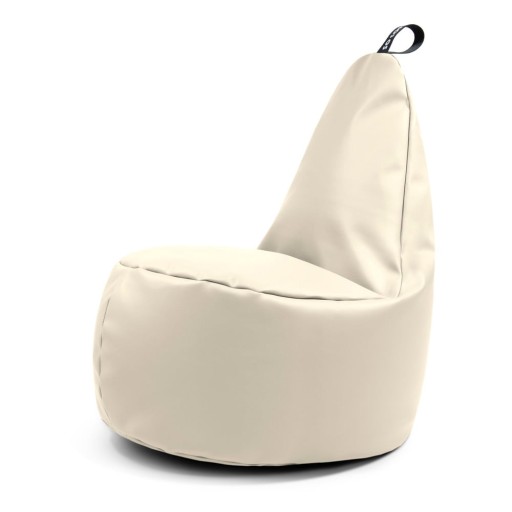 Fotoliu bean bag bej cu tapițerie din imitație de piele Lull XL – So Soft?