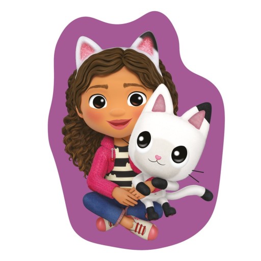 Pernă pentru copii din polar/fleece 35x35 cm Gabby´s Dollhouse "Pandy" – Jerry Fabrics