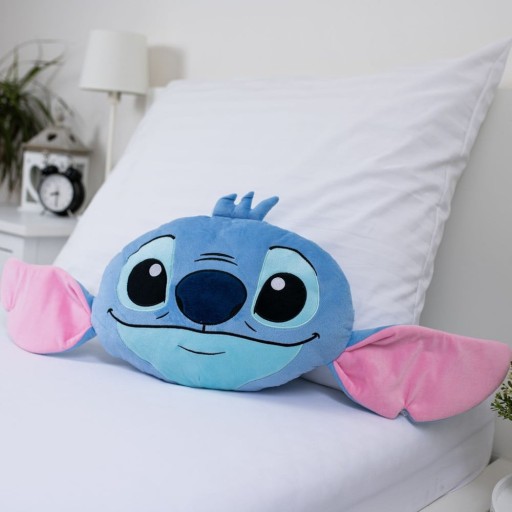 Pernă pentru copii din polar/fleece 41x32 cm Lilo and Stitch "Blue" – Jerry Fabrics