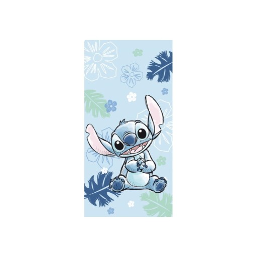 Prosop pentru copii albastru din bumbac 70x140 cm Lilo and Stitch "Ohana Blue" – Jerry Fabrics