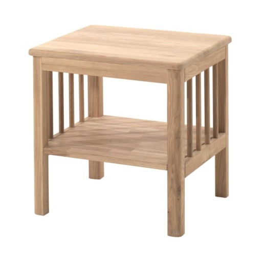 Noptieră de copii în culoare naturală din lemn de stejar Forrest – Vipack