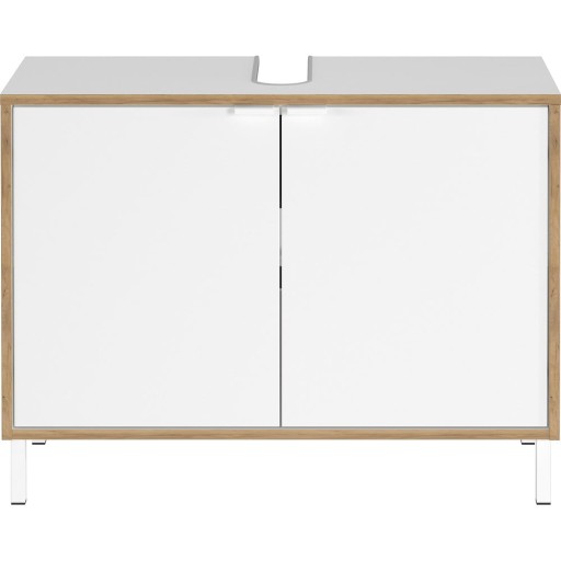 Dulap sub chiuvetă, alb, înalt 80x60 cm Topeka – Germania