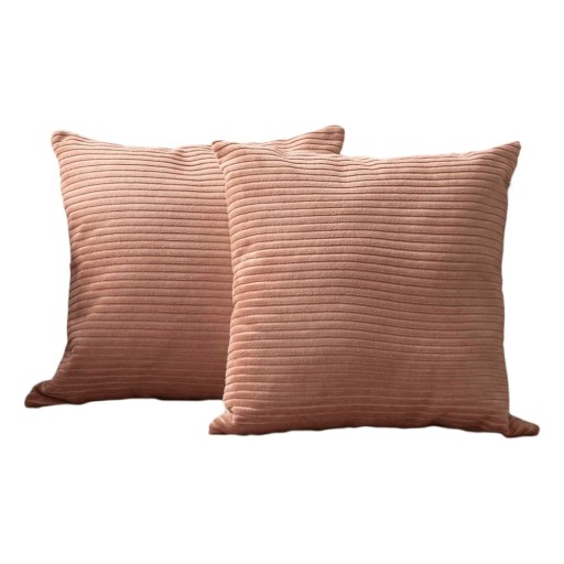 Fețe de pernă 2 buc. din catifea reiată 43x43 cm – Mioli Decor