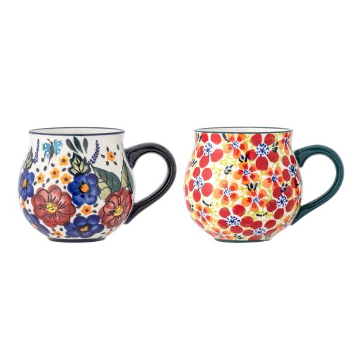 Căni 2 buc. din gresie 330 ml Florist – Bloomingville