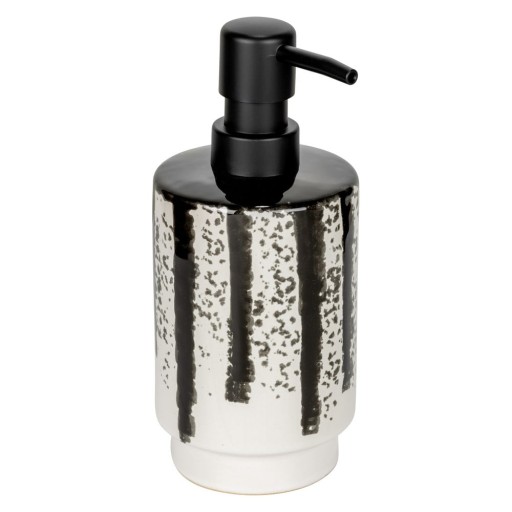 Dozator de săpun lichid alb-negru din ceramică 340 ml Subiza – Wenko