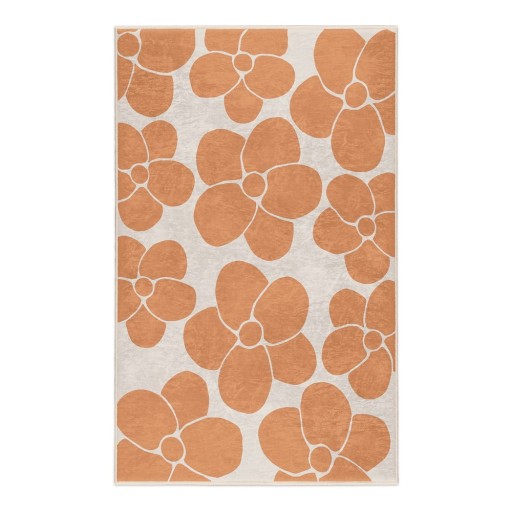 Covor portocaliu lavabil 80x150 cm Orange Meadow – Mila Home