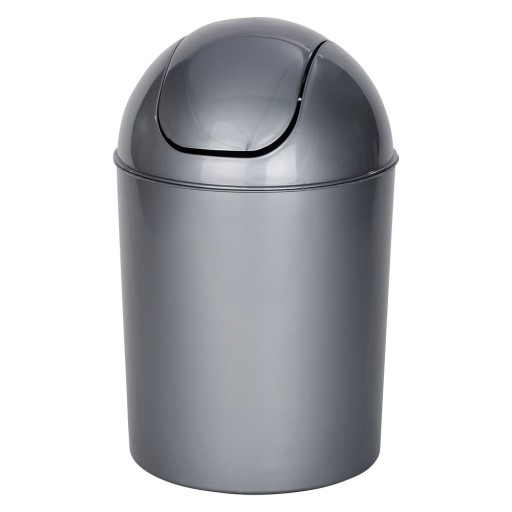 Coș de gunoi gri din plastic 6 l Economic – Wenko