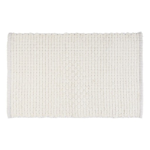 Covoraș de baie alb din material textil 50x80 cm Ecoli – Wenko