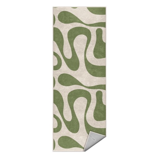 Covor tip traversă verde lavabil 60x230 cm Matcha Latte – Mila Home