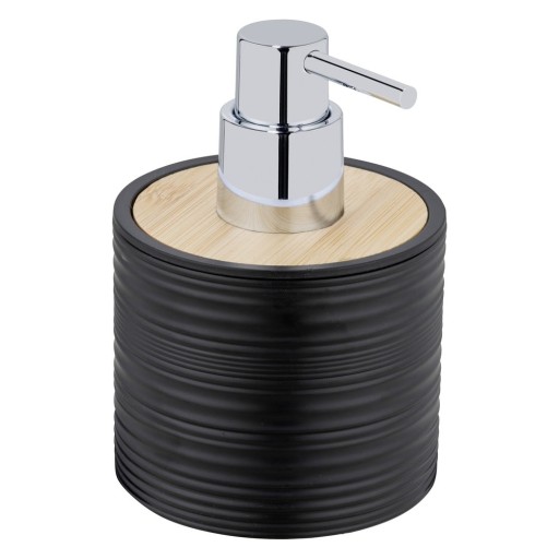 Dozator de săpun lichid negru din plastic 350 ml Lyon – Allstar