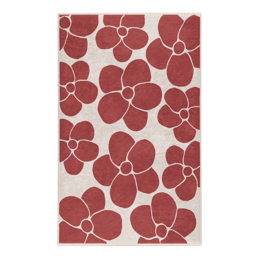 Covor roșu lavabil 160x230 cm Red Meadow – Mila Home