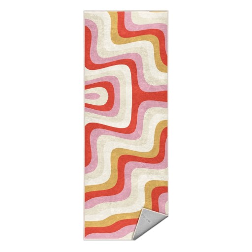 Covor tip traversă galben-roz lavabil 60x230 cm Creamy Raspberry Swirl – Mila Home