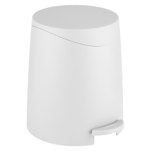 Coș de gunoi alb cu pedală din plastic 3 l Portes – Allstar