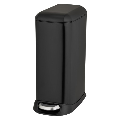 Coș de gunoi negru mat cu pedală din oțel 20 l Design – Wenko