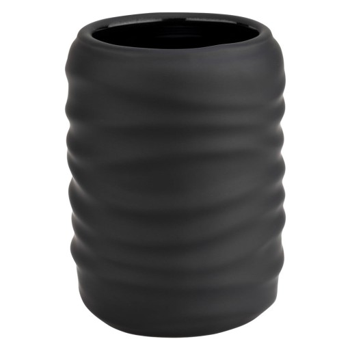 Suport pentru periuța de dinți negru din ceramică Illana – Wenko