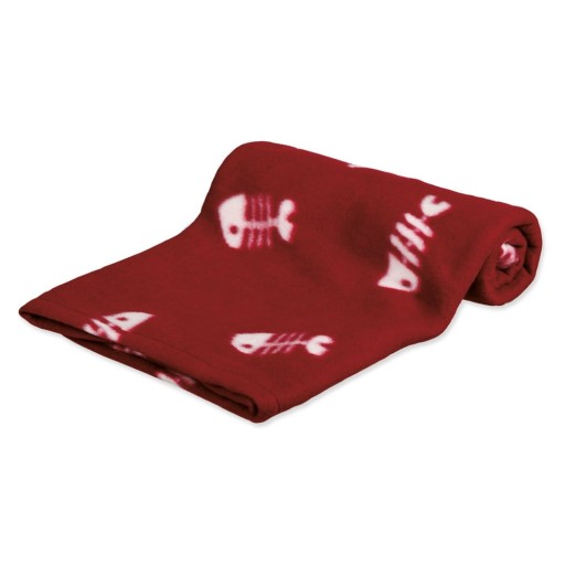 Pătură roșie pentru pisici din polar/fleece 100x70 cm Trixie Barney – Plaček Pet Products
