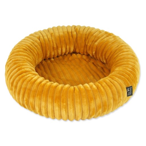 Pat pentru animale de companie galben muștar pentru câini ø 50 cm Dog Fantasy Stripe – Plaček Pet Products