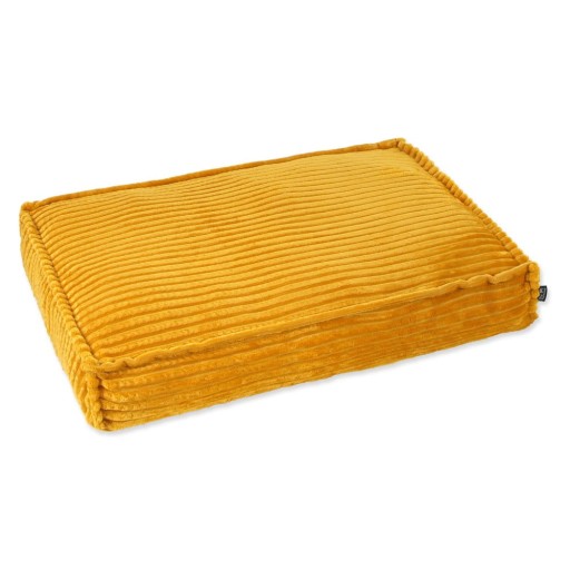 Saltea galben-muștar pentru câini 90x60 cm Dog Fantasy Stripe – Plaček Pet Products