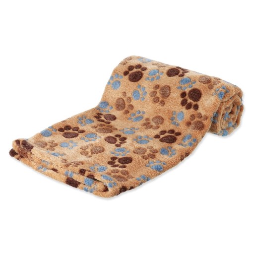 Pătură bej pentru câini din polar/fleece 100x70 cm Trixie Laslo – Plaček Pet Products