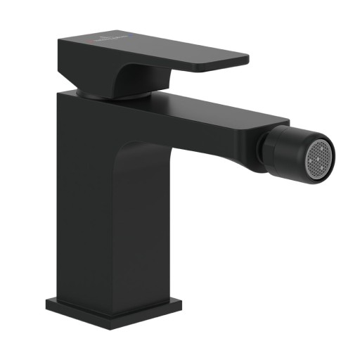 Baterie bideu Villeroy & Boch Architectura Square  ventil pop-up  negru mat