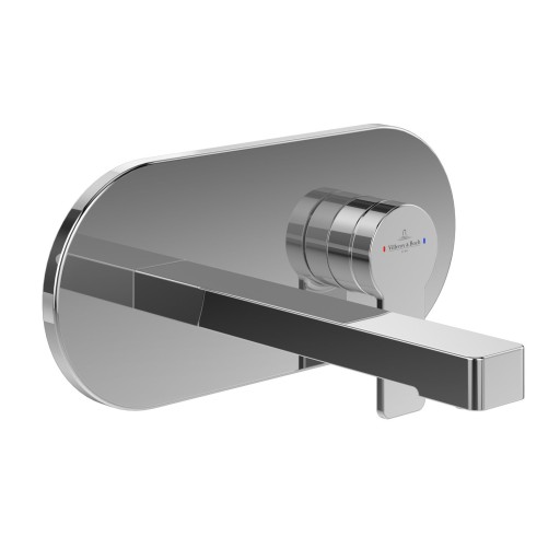 Baterie lavoar Villeroy & Boch Architectura de perete  ventil click-clack  necesita corp incastrat  crom
