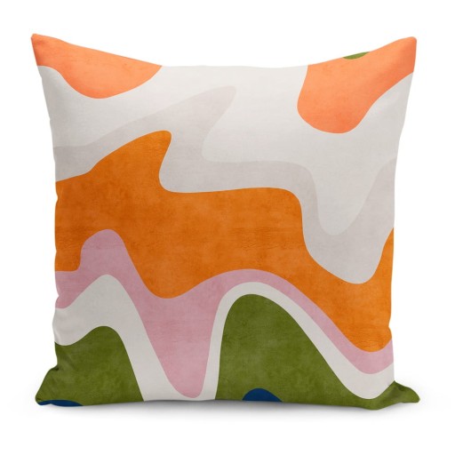 Față de pernă 43x43 cm Squiggly Orange – Mila Home