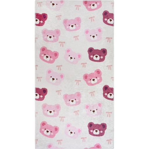 Covor pentru copii roz-fildeș lavabil 120x180 cm Cute Teddies Pink – Vitaus