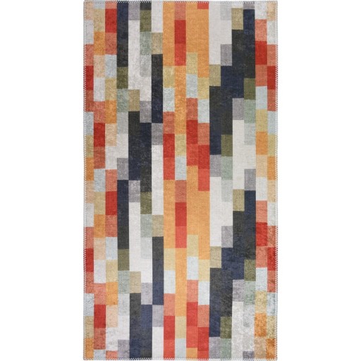 Covor portocaliu-gri lavabil 160x230 cm Blocks of Fun – Vitaus
