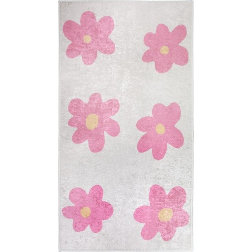 Covor pentru copii roz-fildeș lavabil 160x230 cm Cute Flowers Pink – Vitaus