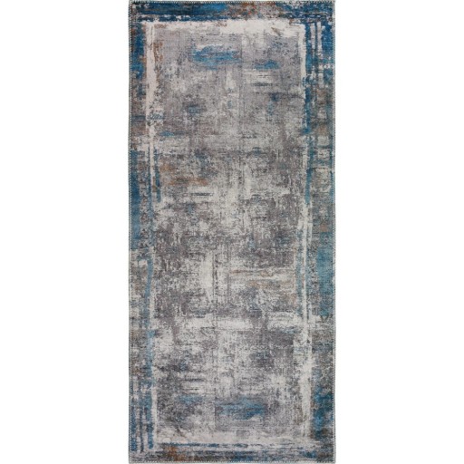 Covor tip traversă albastru lavabil 80x300 cm Abstract Colors Blue – Vitaus