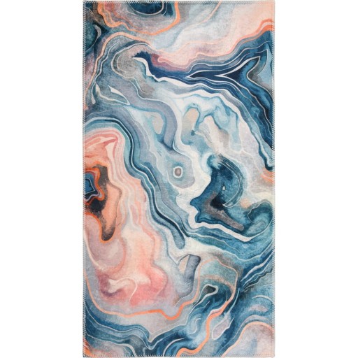 Covor albastru-roz lavabil 60x100 cm Colors of Joy – Vitaus