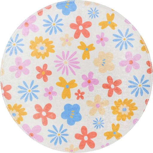 Covor pentru copii lavabil ø100 cm Joyfull Garden – Vitaus