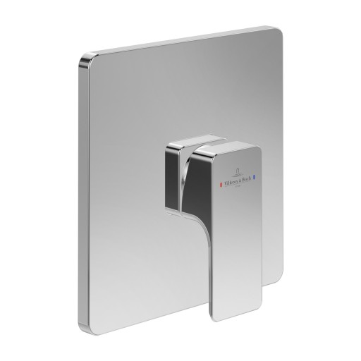 Baterie dus Villeroy & Boch Subway 3.0 cu montaj incastrat  necesita corp ingropat  crom